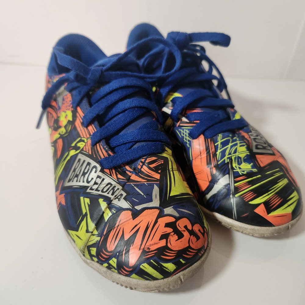 Adidas Nemeziz Messi Indoor Soccer Shoes Youth 12K Blue Orange